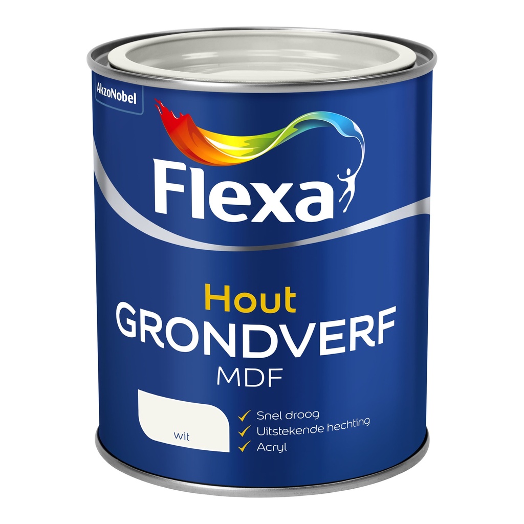 Flexa Mdf Grondverf Wit 750Ml