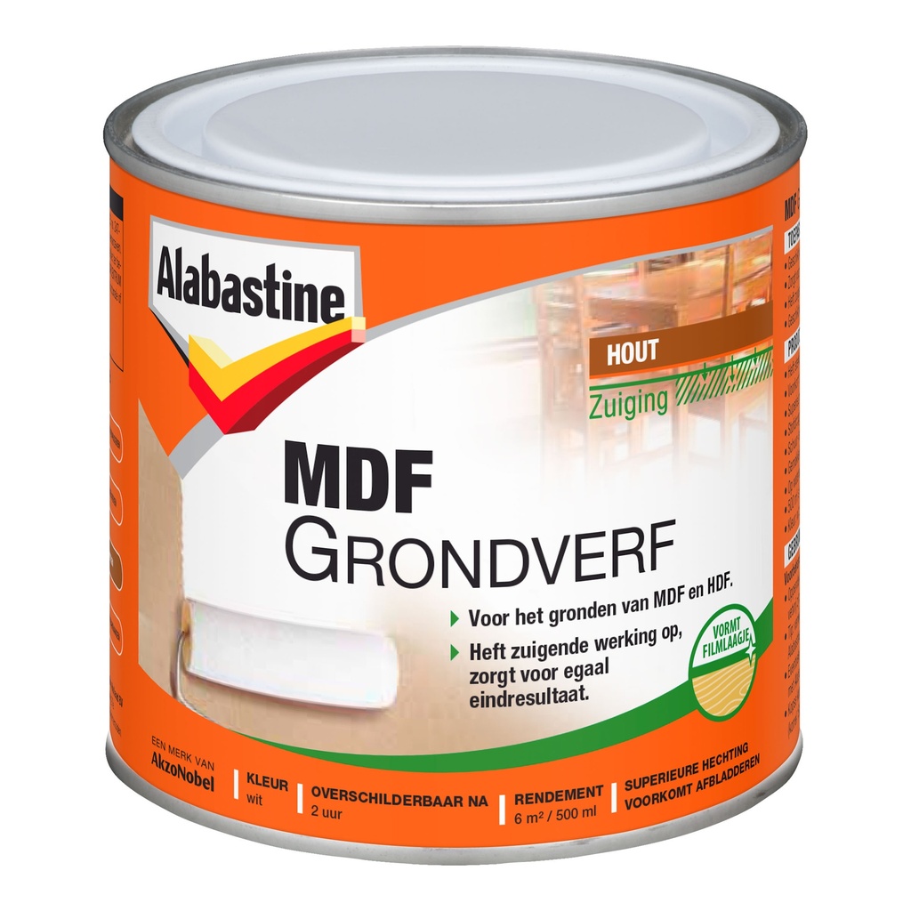 Alabastine Mdf 2 In 1 Grondverf 500Ml