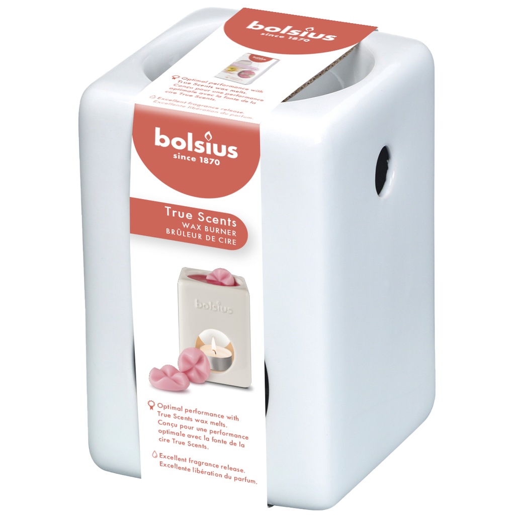 Aromatic Waxbrander Square Wit