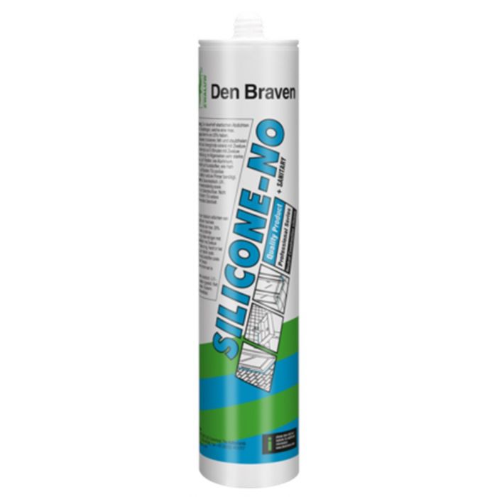 Zwaluw Silicone-No+Sanitary 310 ml Transparant Grijs