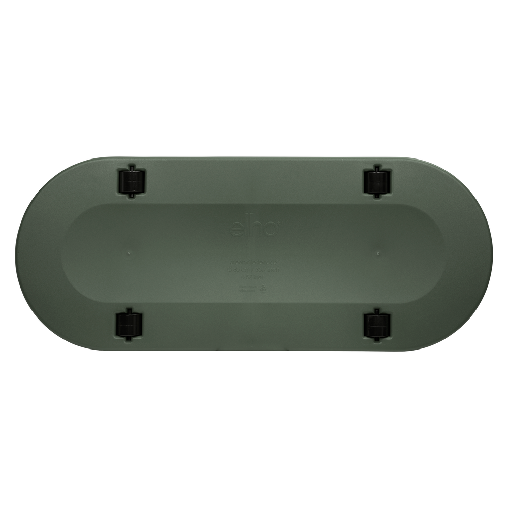 Greenville Terrace Trough 80Cm Wheels Blad Groen