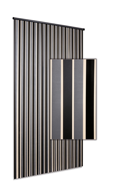 Linten HQ zilver/zwart 90x220 cm