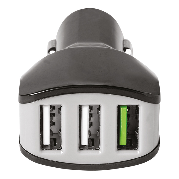 Celly Autolader 3 USB 4.4A zwart