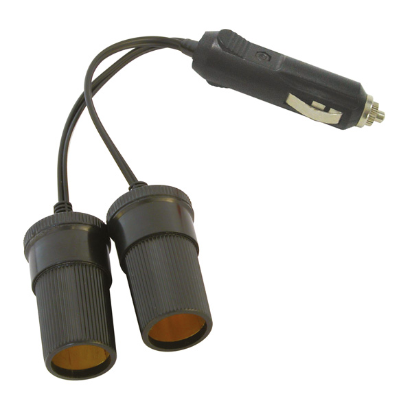 Carpoint 2-Weg Steker 2x12/24V 5A