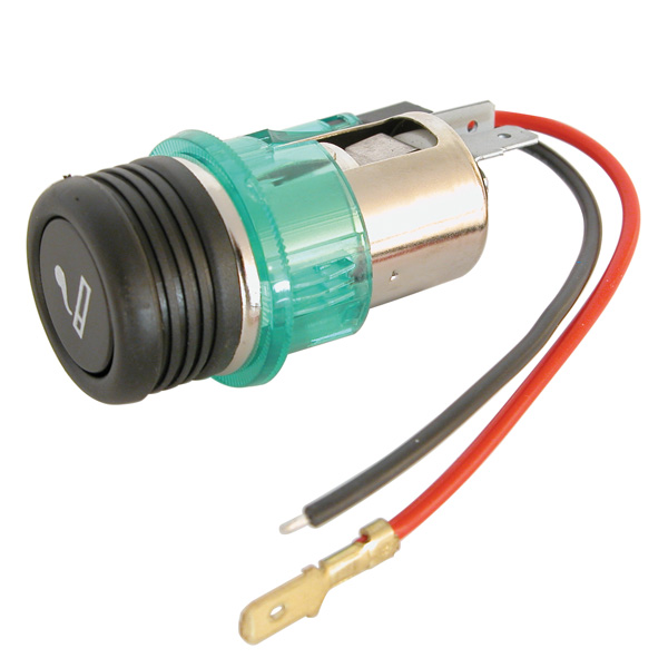 Sigarettenaansteker met verlichting 12V, CE