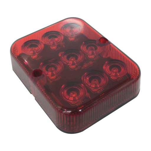 Mistachterlicht 19 LED 12V 100x80x25mm