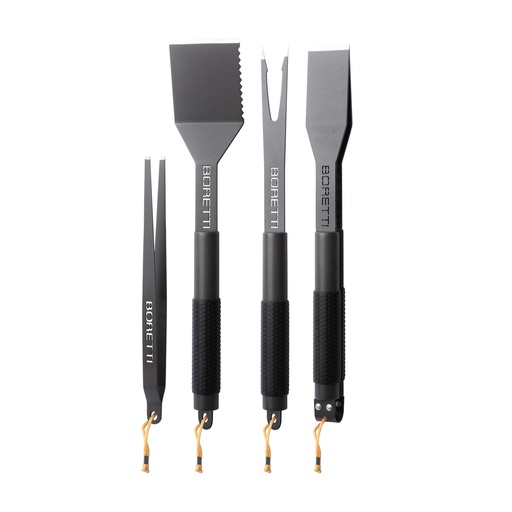 BBQset (tang, spatel, vork, pincet)