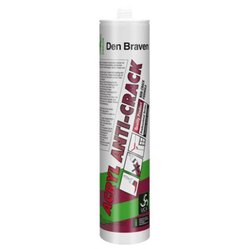 Zwaluw Den Braven Acryl Anti-Crack 310 ml Wit