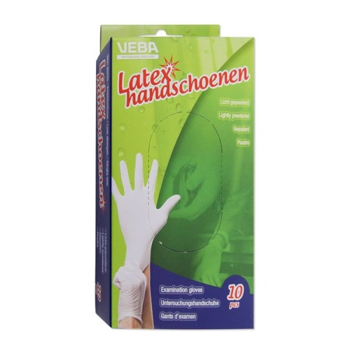 Latex handschoen 10 stuks
