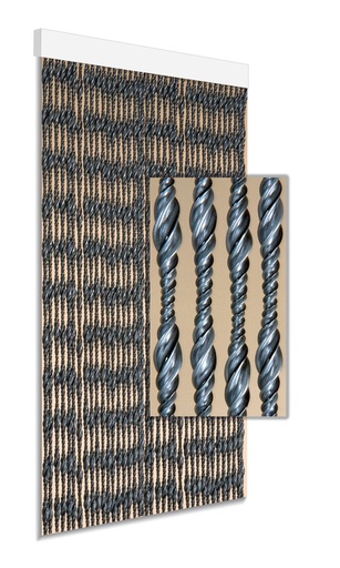 Ember zilver/zwart 90x210