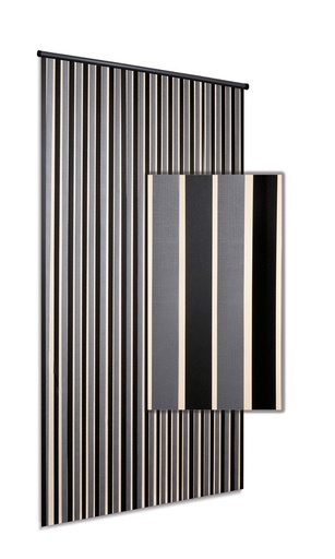 Linten HQ zilver/zwart 90x220 cm