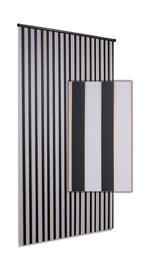 Linten HQ zwart/wit 90x220